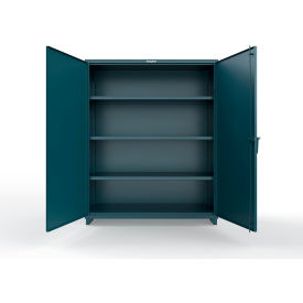 Strong Hold® EHD Steel Storage Cabinet w/SecuRam SafeLogic Basic Lock 60"W x 24"D x 75"H Blue 