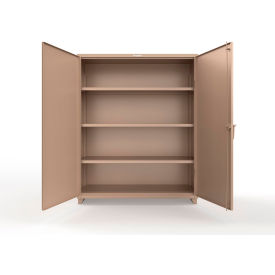 Strong Hold® Extra Heavy Duty Cabinet w/SecuRam ScanLogic Basic Lock 60"W x 24"D x 75"H Beige 