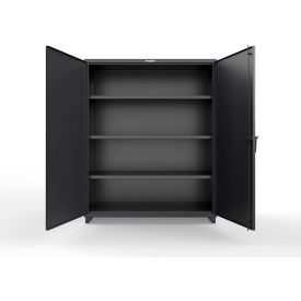 Strong Hold® EHD Cabinet with SecuRam ScanLogic Basic Lock 60"W x 24"D x 75"H Black 