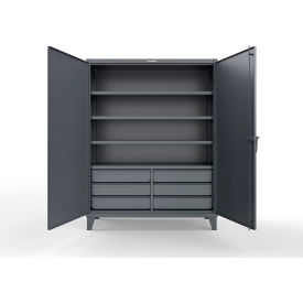 Strong Hold® Extra Heavy Duty Cabinet w/SecuRam SafeLogic Basic Lock 60"W x 24"D x 78"H Gray 