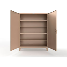 Strong Hold® Extreme Duty Cabinet with CompX Regulator Lock 60"W x 24"D x 78"H Beige 