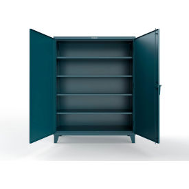 Strong Hold® Extreme Duty Cabinet with CompX Regulator Lock 60"W x 24"D x 78"H Blue 