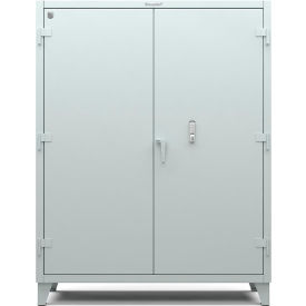 Strong Hold Products 56-244-EK-RAL7037 Strong Hold Cabinet with Keyless Entry Lock 60"W x 24"D x 78"H, Light Gray image.