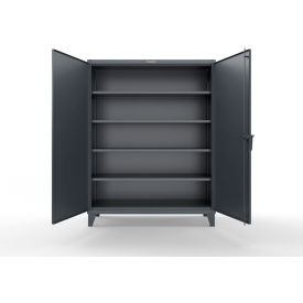 Strong Hold® Extreme Duty Cabinet w/SecuRam ScanLogic Basic Lock 60"W x 24"D x 78"H Dark Gray 