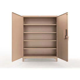 Strong Hold® Extreme Duty Cabinet with CompX 150 Lock 60"W x 24"D x 78"H Beige 