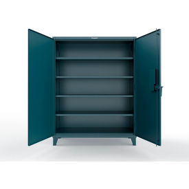 Strong Hold® Extreme Duty Cabinet with CompX 150 Lock 60"W x 24"D x 78"H Blue 