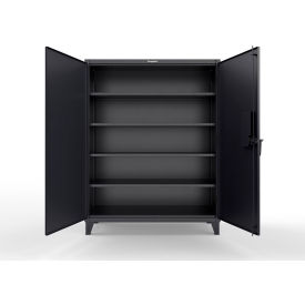 Strong Hold® Extreme Duty Cabinet with CompX 150 Lock 60"W x 24"D x 78"H Black 