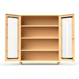 Strong Hold Products 56-LD-243-L-RAL1019 Stronghold Clearview Industrial Cabinet 60"W x 24"D x 75"H , Beige image.