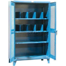 Strong Hold Products 56-V-241-2APH-10VD Strong Hold® Heavy Duty Ventilated Divider Cabinet 56-V-241-2APH-10VD - 60 x 24 x 78 image.