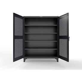 Strong Hold® Extreme Duty Cabinet w/SecuRam ScanLogic Smart Lock 60"W x 24"D x 78"H Black 