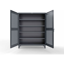 Strong Hold® Extreme Duty Cabinet with SecuRam ScanLogic Smart Lock60"W x 24"D x78"HDark Gray 