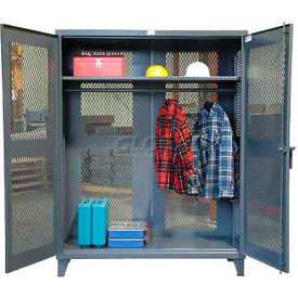 Strong Hold Heavy Duty All-Vented Wardrobe Cabinet 56-VBS-241WR - With Full Rod 60 x 24 x 78