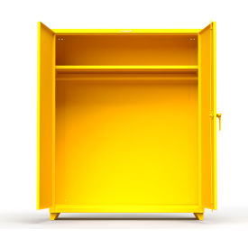 Strong Hold Products 56-WR-241-L-RAL1021 Stronghold Industrial Uniform Cabinet with Full Width Rod 60"W x 24"D x 75"H , Yellow image.