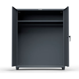 Strong Hold Products 56-WR-241-L-RAL7024 Stronghold Industrial Uniform Cabinet with Full Width Rod 60"W x 24"D x 75"H , Dark Gray image.
