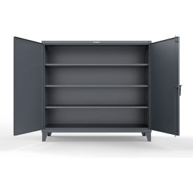 Strong Hold® Heavy Duty Storage Cabinet 72"W x 30"D x 66"H Dark Gray 