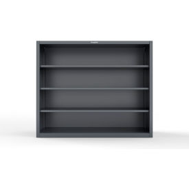 Strong Hold® Heavy Duty Closed Shelving Unit 3 Shelf 72"W x 24"D x 60"H Dark Gray 
