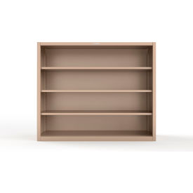 Strong Hold® Heavy Duty Closed Shelving Unit 3 Shelf 72"W x 24"D x 60"H Beige 