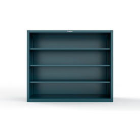 Strong Hold® Heavy Duty Closed Shelving Unit 3 Shelf 72"W x 24"D x 60"H Blue 