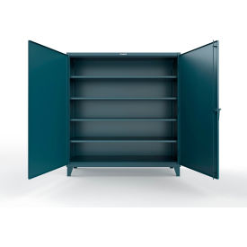 Strong Hold® HD Steel Storage Cabinet w/SecuRam ScanLogic Basic Lock 72"W x 24"D x 78"H Blue 