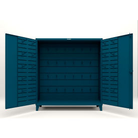 Strong Hold® HD Steel Chain & Hose Rigging Cabinet 72"W x 24"D x 78"H Blue 