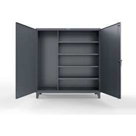 Heavy Duty Closet Storage Cabinet w/ 4 Shelves, 72"W x 24"D x 78"H, Dark Gray view 2