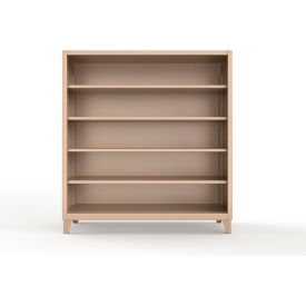 Strong Hold® Heavy Duty Closed Shelving Unit 4 Shelf 72"W x 24"D x 72"H Beige 