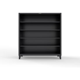 Strong Hold® Heavy Duty Closed Shelving Unit 4 Shelf 72"W x 24"D x 72"H Black 