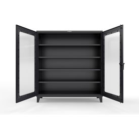 Strong Hold® Clearview Cabinet 72"W x 24"D x 78"H Black 