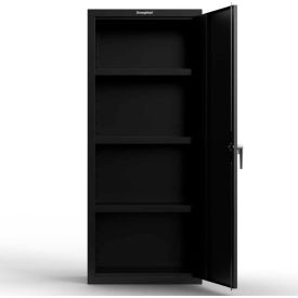Strong Hold Products 2.66-1D-183-P StrongHold® Heavy-Duty 18 Ga. Single-Door Cabinet, 3 Shelves, 30"W x 18"D x 72"H image.