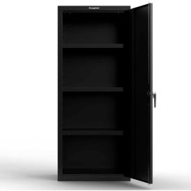 Strong Hold Products 2.66-1D-243-P StrongHold® Heavy-Duty 18 Ga. Single-Door Cabinet, 3 Shelves, 30"W x 24"D x 72"H image.