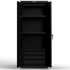 Strong Hold Products 2.66-243-3DB-P StrongHold® Heavy-Duty 18 Ga. Cabinet, 3 Shelves & 3 Drawers, 30"W x 24"D x 72"H image.