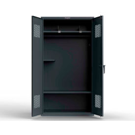 Strong Hold Products TA-50-COM-L StrongHold® Extra Heavy Duty, Communications Locker, 42"W x 24"D x 78"H, Gray, All-Welded image.