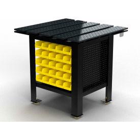 Strong Hold® Weld Fixture Table 38"W x 36"D x 37"H Black 