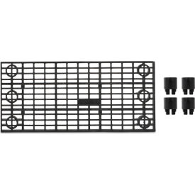 Add-A-Level Stackable Work Platform Add-On Unit with 4 Stackers 36"L x 16"W x 2-5/8"H Black 