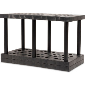 SPC Industrial Stationary Tool Rack 48 Slots 48"W x 24"D x 30"H Black 