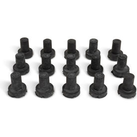 SPC Industrial Poly-Riser Rubber Foot 3/4"L x 3/4"W x 1"H Pack of 15 