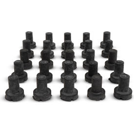 SPC Industrial Poly-Riser Rubber Foot 3/4"L x 3/4"W x 1"H Pack of 25 