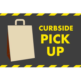 NoTrax Curbside Pickup Bag Safety Message Mat 3/8