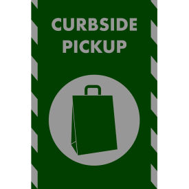NoTrax Curbside Pickup Bag Circle Safety Message Mat 3/8
