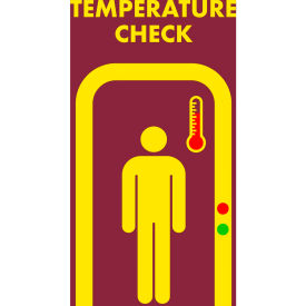 NoTrax Temperature Check 4 x 6 Safety Message Mat 3/8 NoTrax Temperature Check 4 x 6 Safety Message Mat 3/8