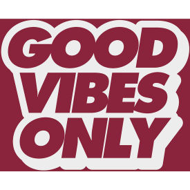 NoTrax Good Vibes Only Safety Message Mat 3/8