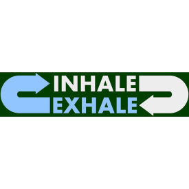 NoTrax Inhale Exhale Safety Message Mat 3/8