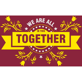 NoTrax We Are All In This Together Safety Message Mat 3/8 NoTrax We Are All In This Together Safety Message Mat 3/8