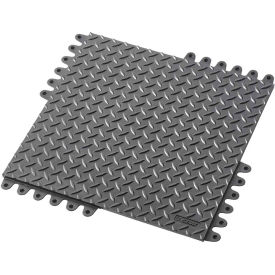 Superior Manufacturing Group, NoTrax 570SC018BL NoTrax® De-Flex™ Anti Fatigue Modular Mat Tile 3/4" Thick 18" x 18" Black 8PK image.