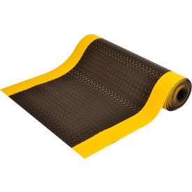 Superior Manufacturing Group, NoTrax 831R0375BY NoTrax® Diamond Switchboard  Mat 1/4" Thick 3 x 75 Black/Yellow image.