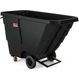 Suncast® Commercial Standard Duty MDPE Tilt Truck 1 Cu. Yd. Cap. 1250 lb. Capacity Black 