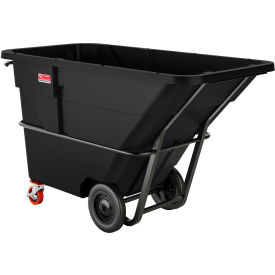 Suncast® Commercial Heavy Duty MDPE Tilt Truck 1-1/2 Cu. Yd. Cap. 2200 lb. Capacity Black 