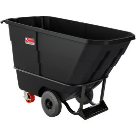 Suncast® Commercial Heavy Duty MDPE Tilt Truck 1/2 Cu. Yd. Cap. 1350 lb. Capacity Black 