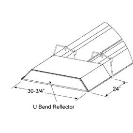 Sunstar Heating Products Inc 43488000 SunStar U Bend Reflector Kit For U Shaped Infrared Tube Heaters image.
