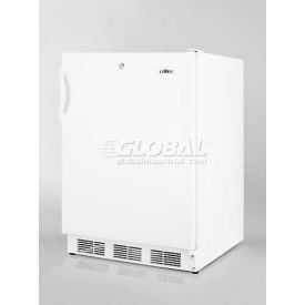 Summit Appliance Div. AL650LW Summit-ADA Comp Freestanding Refrigerator-Freezer, Cycle Defrost, Front Lock, White image.